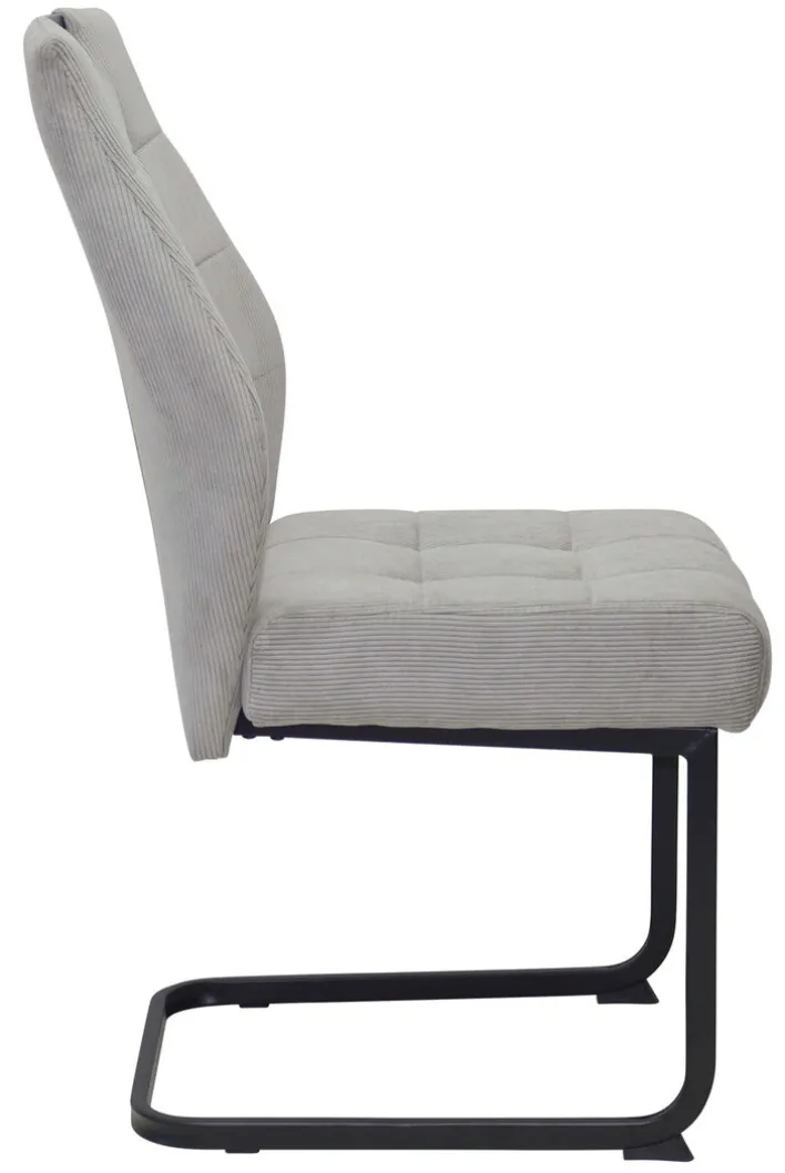 Polsterstuhl PACO 4er Set hellgrau