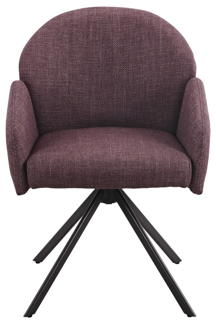 Polsterstuhl POLLY Microfaser Webstoff Wildberry