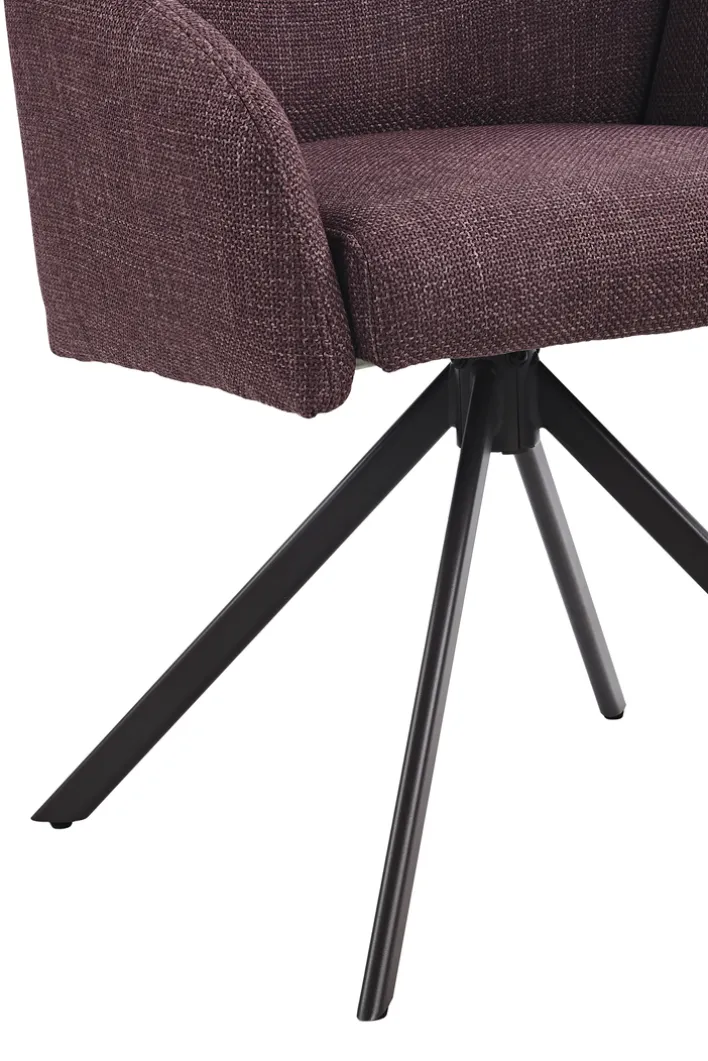 Polsterstuhl POLLY Microfaser Webstoff Wildberry