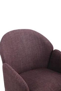 Polsterstuhl POLLY Microfaser Webstoff Wildberry