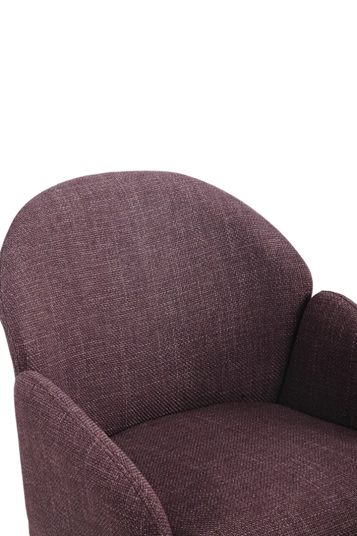 Polsterstuhl POLLY Microfaser Webstoff Wildberry