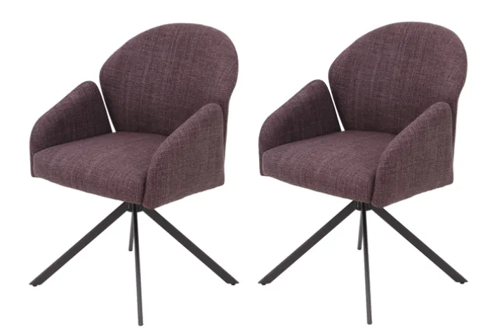 Polsterstuhl POLLY Microfaser Webstoff Wildberry