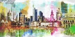 PRO ART Alu-Art Bild FRANKFURT AM MAIN 100 x 200 cm mehrfarbig