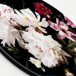 PRO ART Glas-Art Bild BAROQUE FLOWERS V Ø 20 cm mehrfarbig