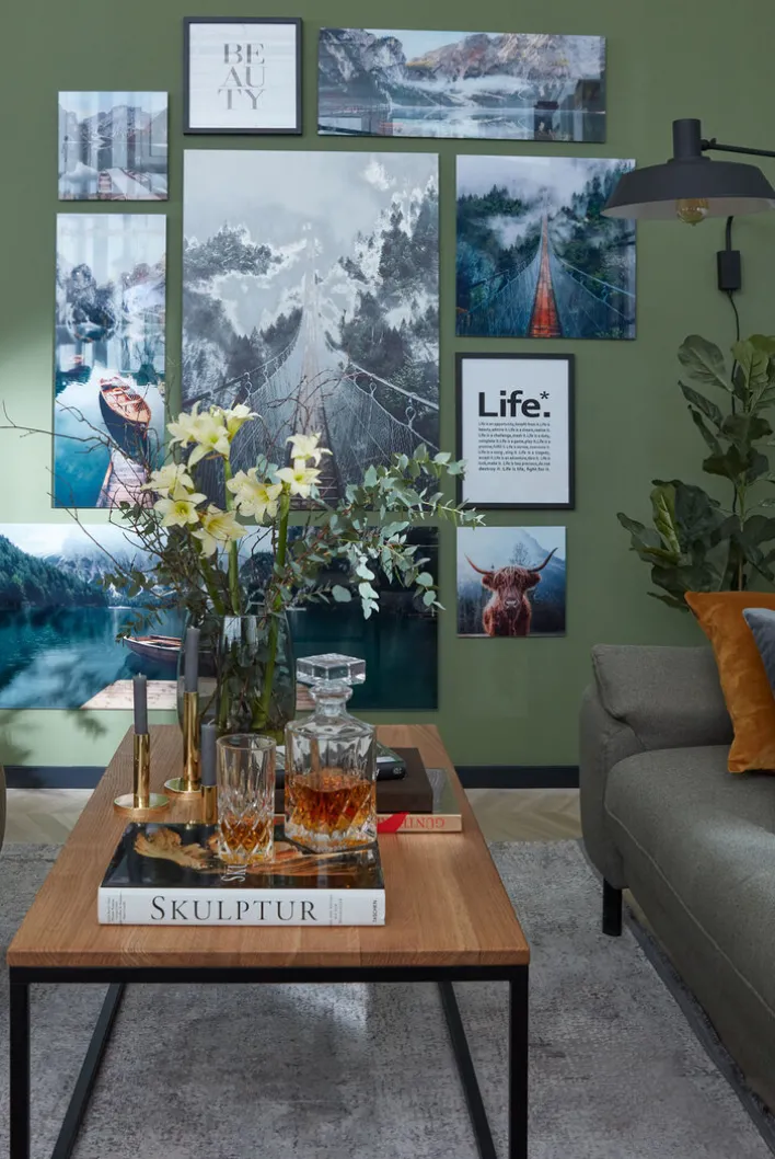 PRO ART Glas-Art Bild HIGHLAND CATTLE 30 x 30 cm mehrfarbig