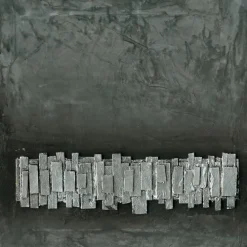 PRO ART Handpainting Bild BLACK & SILVER II 40 x 40 cm Leinwand mehrfarbig