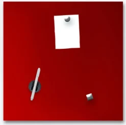 PRO ART Memoboard 50 x 50 cm Metall rot