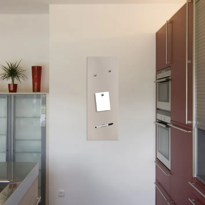 PRO ART Memoboard 80 x 30 cm Metall beige