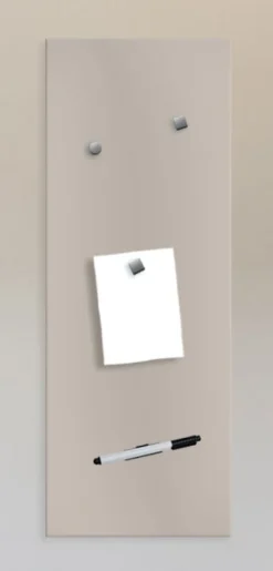 PRO ART Memoboard 80 x 30 cm Metall beige