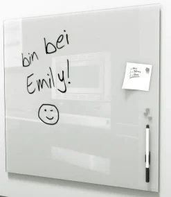 PRO ART Memoboard 50 x 50 cm Metall weiß