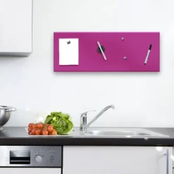 PRO ART Memoboard 80 x 30 cm Metall pink
