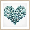 PRO ART Slim-Scandic Bild EUCALYPTUS HEART 33 x 33 cm Rahmen mehrfarbig