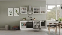 Quartier Küchenblock PETE 220cm Weiß