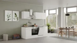 Quartier Küchenblock PETE 220cm Weiß