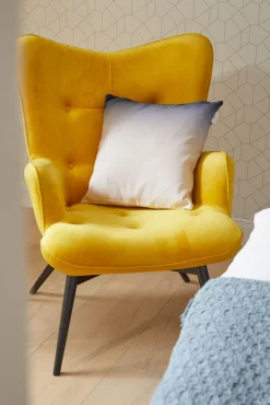 Relaxsessel VICKY VELVET gelb