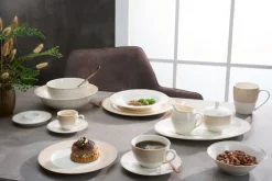 Ritzenhoff & Breker Dessertteller GEO Porzellan beige