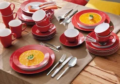 Ritzenhoff & Breker Dessertteller DOPPIO 6er Set rot