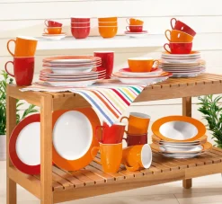 Ritzenhoff & Breker Dessertteller DOPPIO 6er Set rot