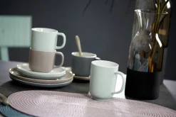 Ritzenhoff & Breker Espressotasse JASPER 6er Set grau/ weiß