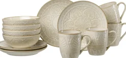 Ritzenhoff & Breker Frühstücksservice OMARA 12-teilig Steingut beige