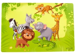 Ritzenhoff & Breker Kinder-Platzmatte DSCHUNGELTIERE 30 x 45 cm mehrfarbig