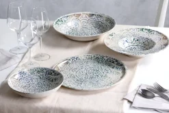 Ritzenhoff & Breker Pizzateller LUIGI 30 cm beige/blau