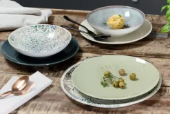 Ritzenhoff & Breker Speiseteller LUIGI 26 cm beige/blau