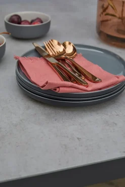 Ritzenhoff & Breker Teller flach JASPER 4er Set schwarz