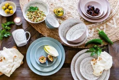 Ritzenhoff & Breker Teller flach VALENCIA blau/ grau