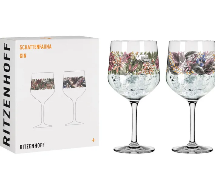 RITZENHOFF Gin-Kelch SCHATTENFAUNA I M. ENTERRIOS 2er Set
