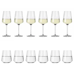 RITZENHOFF Wasser- und Weißweingläser-Set LICHTWEISS 12-teilig Kristallglas