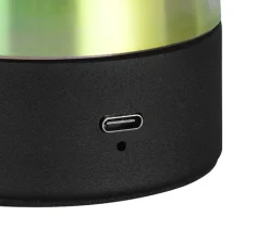 RL Akku LED Tischlampe DOOLEY 18 cm klar irisierend