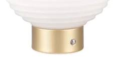 RL Akku LED Tischlampe EARL messingfarbig /weiß