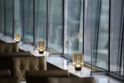 RL Akku LED Tischlampe LORD schwarz /amber