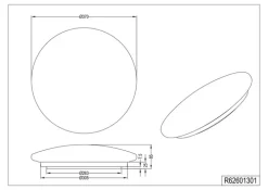 RL LED Deckenlampe 40 cm PUTZ Weiß