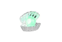 RL LED Dekoleuchte SHELLY, Kunststoff, 17,5 x 14,5 x 12,5 cm Chromfarbig