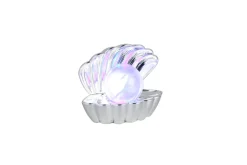 RL LED Dekoleuchte SHELLY, Kunststoff, 17,5 x 14,5 x 12,5 cm Chromfarbig
