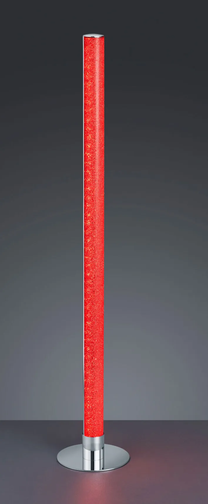 RL LED Stehlampe LEIA mit Fernbedienung 104 cm Metall/Acryl chromfarbig/transparent