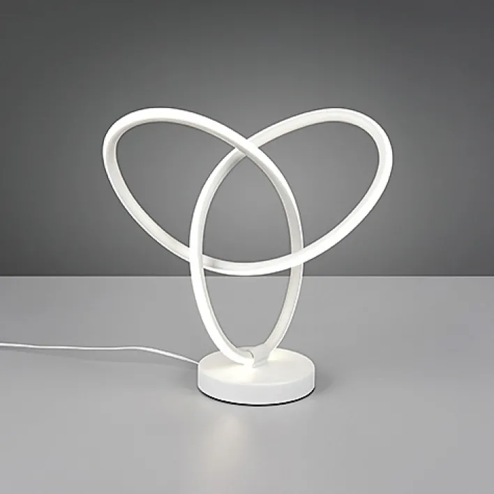 RL LED Tischlampe Lando, Metall, 28 x 28 x 12 cm Weiß