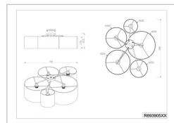 RL Retrofit Deckenlampe CARLTON 5-flg