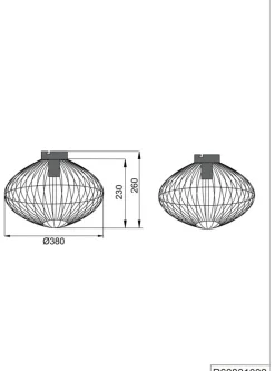 RL Retrofit Deckenlampe COBAIN X schwarz
