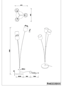 RL Retrofit Stehlampe TOMMY 3 Spots