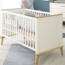 roba Babybett PAULINE weiß/ braun