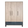 roba Baby-Kleiderschrank ARTESANA braun/ grau