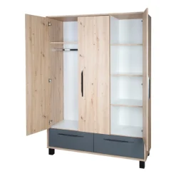 roba Baby-Kleiderschrank ARTESANA braun/ grau