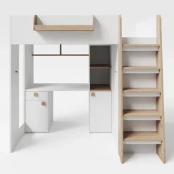 roba Hochbett SMALL WORLD ARTESANA weiß/ braun