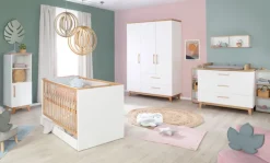 roba Kinderbett FINN 70 x 140 cm weiß/Buche massiv