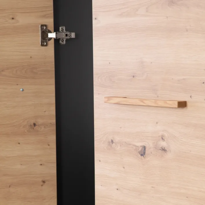 roba Kinder-Drehtürenschrank LENN anthrazit/ braun