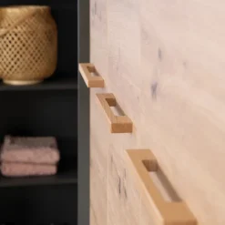 roba Kinder-Drehtürenschrank LENN anthrazit/ braun