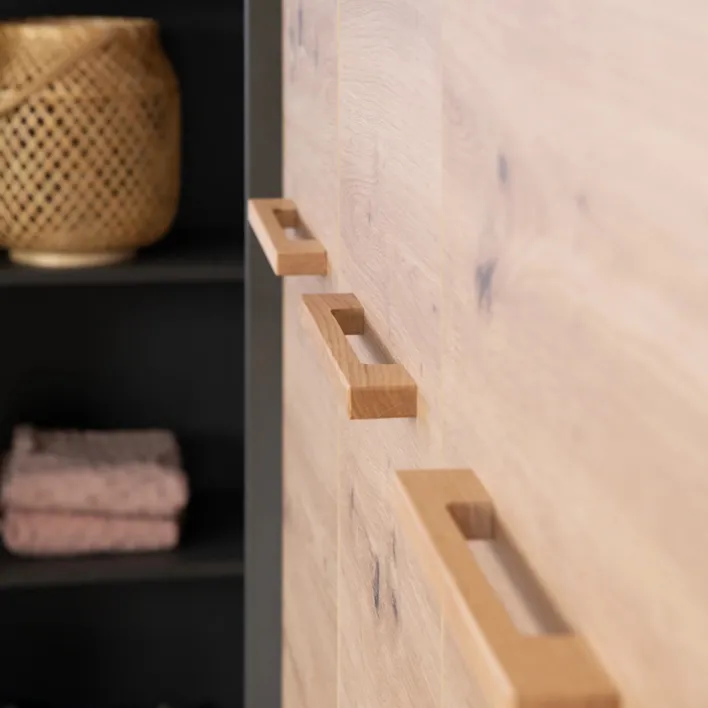 roba Kinder-Drehtürenschrank LENN anthrazit/ braun